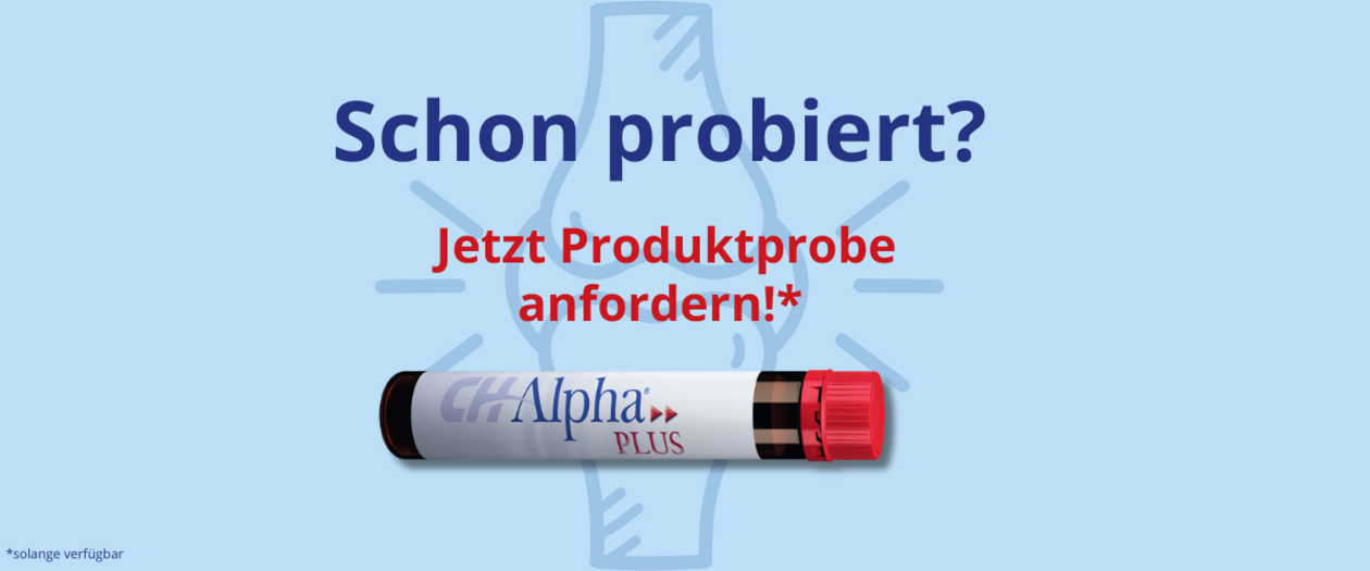 Ampulle CH-Alpha PLUS: Jetzt Produktprobe anfordern